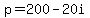 p=200-20i