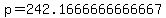 p=242.1666666666667