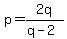 p=2q%2F%28q-2%29