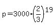 p=3000%282%2F3%29%5E19