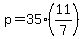 p=35%2811%2F7%29