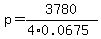 p=3780%2F%284%2A0.0675%29