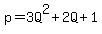 p=3Q%5E2%2B2Q%2B1