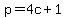p=4c%2B1