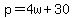 p=4w%2B30