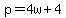 p=4w%2B4