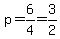 p=6%2F4+=+3%2F2