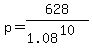 p=628%2F%281.08%5E10%29