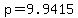 p=9.9415