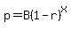 p=B%281-r%29%5Ex
