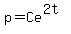 p=Ce%5E%282t%29
