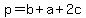 p=b%2Ba%2B2c