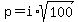 p=i%2Asqrt%28100%29