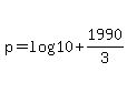 p=log%2810%2B1990%2F3%29