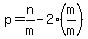 p=n%2Fm-2%28m%2Fm%29