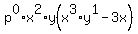 p%5E0%2Ax%5E2%2Ay%28x%5E3%2Ay%5E1-3x%29