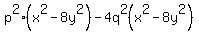 p%5E2%28x%5E2+-+8y%5E2%29+-+4q%5E2%28x%5E2+-+8y%5E2%29