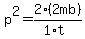 p%5E2=2%282mb%29%2F%281%2At%29