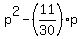 p%5E2+-+%2811%2F30%29p