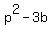 p%5E2-3b