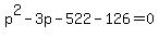 p%5E2-3p-522-126=0