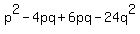 p%5E2-4pq%2B6pq-24q%5E2