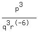 p%5E3%2F%28q%5E3r%5E-6%29