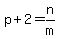 p+%2B+2+=+n%2Fm