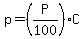 p+=+%28P%2F100%29C