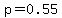 p+=+0.55