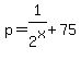 p+=+1%2F2%5Ex+%2B+75