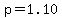 p+=+1.10