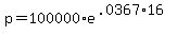 p+=+100000%2Ae%5E%28.0367%2A16%29
