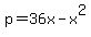 p+=+36x+-+x%5E2
