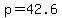 p+=+42.6