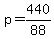 p+=+440%2F88