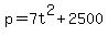 p+=+7t%5E2%2B2500