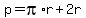p+=+pi%2Ar%2B2r