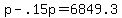 p+-+.15p+=+6849.3
