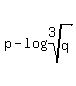 p+-+log%28root%283%2Cq%29%29