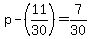 p-%2811%2F30%29=7%2F30