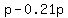 p-0.21p