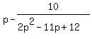 p-10%2F%282p%5E2-11p%2B12%29