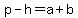 p-h=a%2Bb