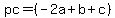 pc=%28-2a%2Bb%2Bc%29