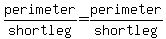 perimeter%2Fshortleg=perimeter%2Fshortleg