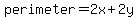 perimeter=2x%2B2y