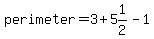 perimeter=3%2B5%261%2F2-1