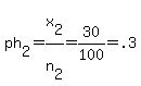 ph%5B2%5D=x%5B2%5D%2Fn%5B2%5D=30%2F100=.3