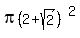 pi%282%2Bsqrt%282%29%29%5E2